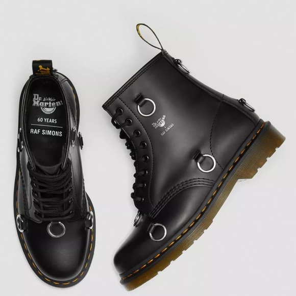 Dr Martens 1460 RAF SIMONS SMOOTH LEATHER LACE UP BOOTS- sz. US 4M/5L - Picture 7 of 12